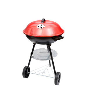Portable Kettle Charcoal BBQ Grill (43cm) - Barbecue Station with Wheels