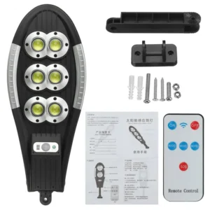 500W High Power COB Solar Street Light Weatherproof Security Lamp