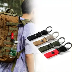 Tactical Water Bottle Belt Hook Clip - Nylon Molle Webbing