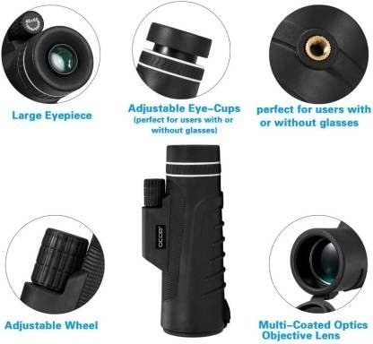 Panda 40x60 HD Telescopic Monocular with Mobile Holder & Tripod Stand