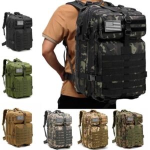 45L Tactical Military Backpack - Waterproof Outdoor Rucksack