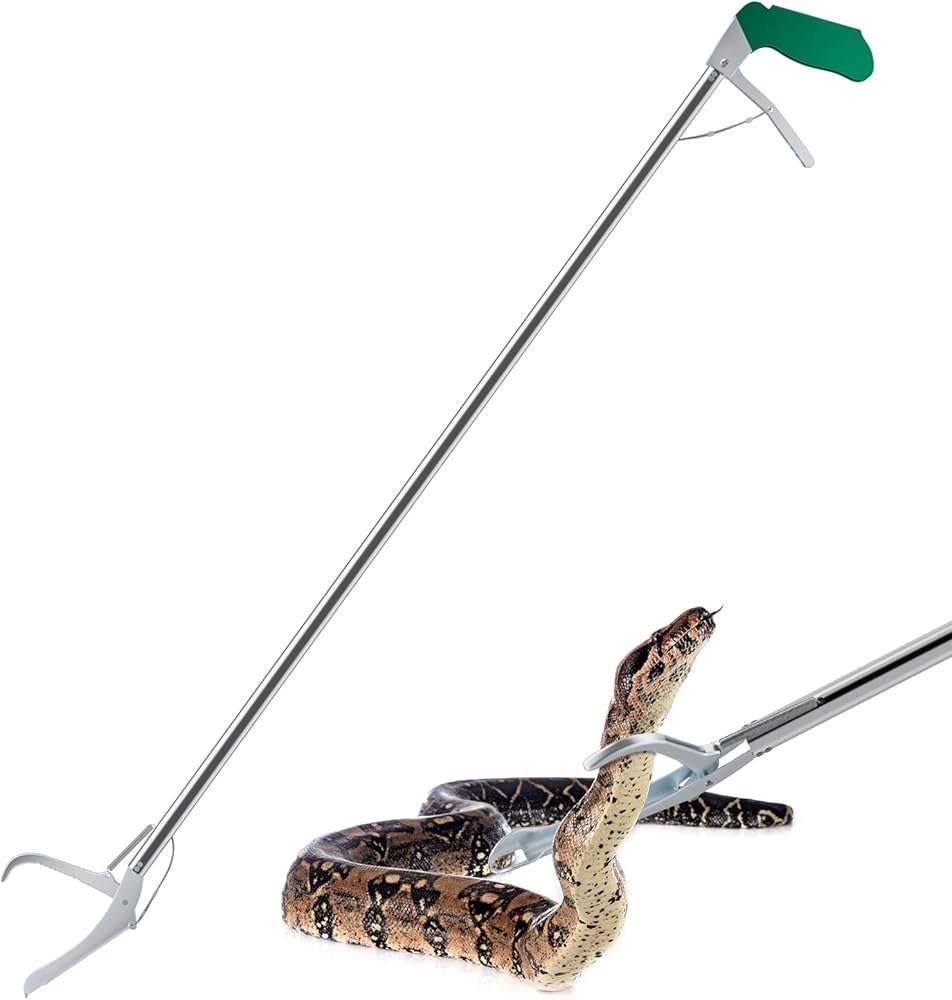 Professional Heavy Duty Stainless Steel Snake Catcher Stick Tool