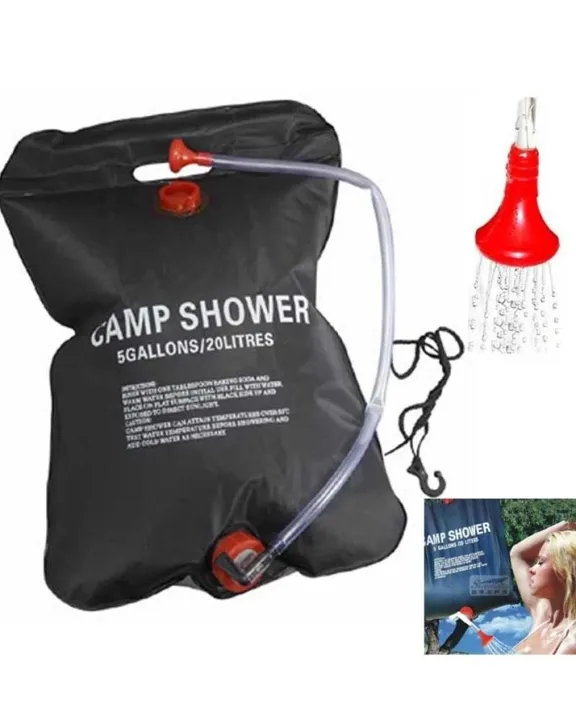 20L Solar Heated Portable Outdoor Camping Shower Bag