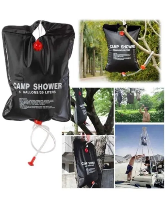 20L Solar Heated Portable Outdoor Camping Shower Bag