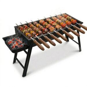 Folding Bar-B-Que Grill - Portable Charcoal BBQ Drawer-Type