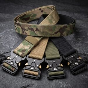 Heavy-Duty Tactical Military Combat Belt for Men & Duty Use