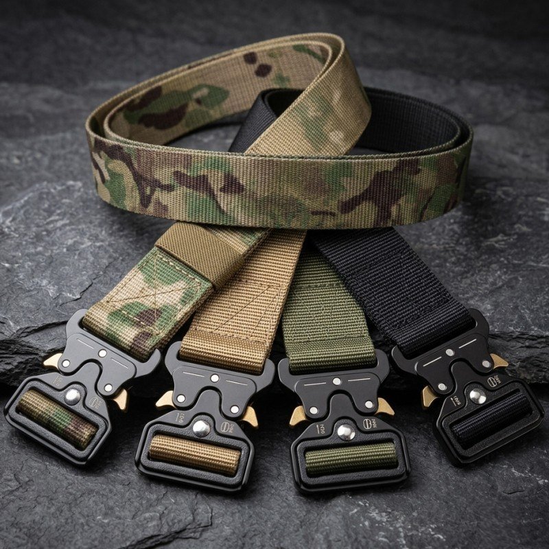 Heavy-Duty Tactical Military Combat Belt for Men & Duty Use