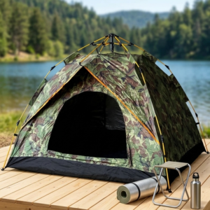 Double Layer Automatic Camouflage Tent Waterproof - 4 Person