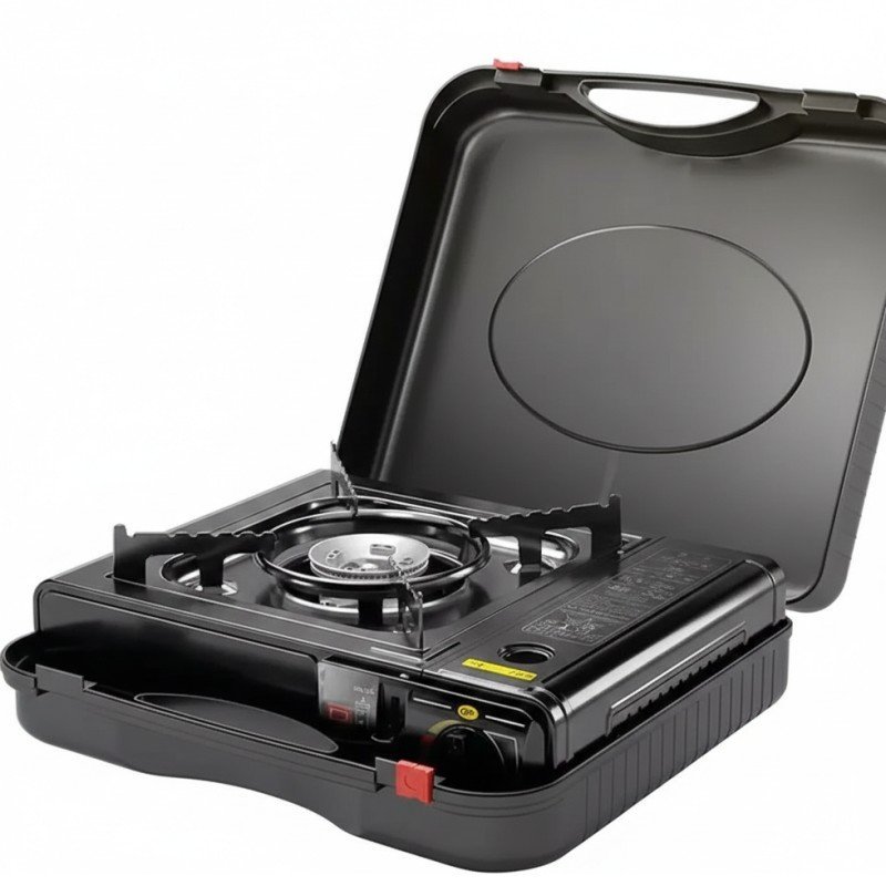 Portable Butane Gas Stove with Carrying Case Windproof Outdoor Camping Stove