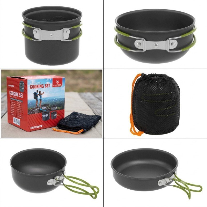 Campsor 203 Compact Camping Cooking Set 4-Piece Cookware