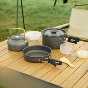 Campsor-308 Outdoor Camping Cooking Set - Lightweight Aluminum Cookware