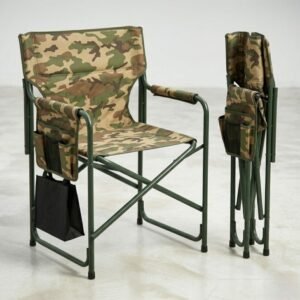 Heavy Duty Foldable Camping Chair - Portable Tactical Armchair