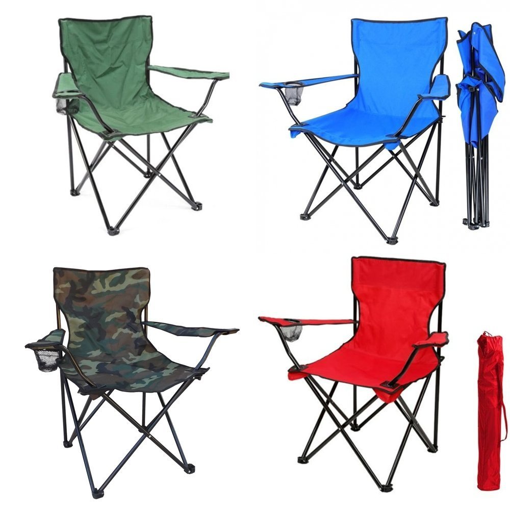 Portable Folding Camping Chair with Built-in Cup Holder