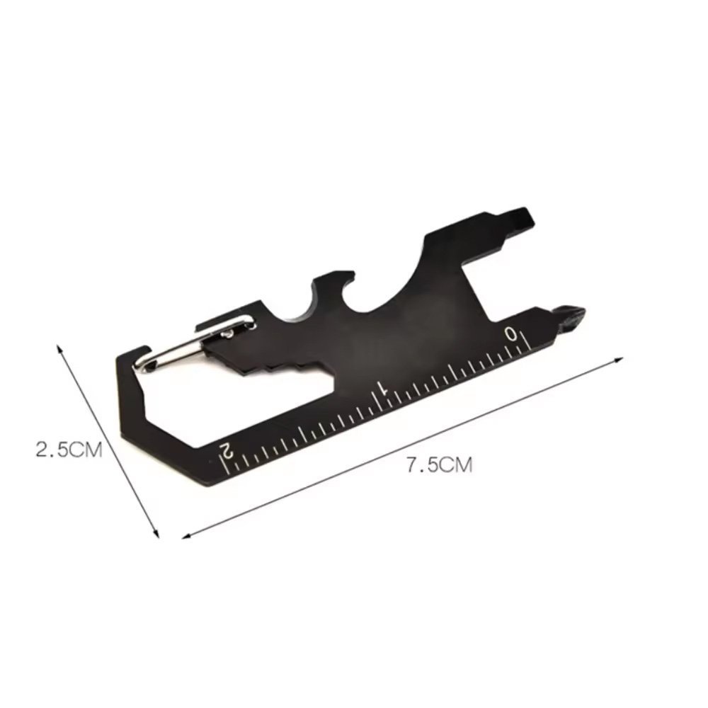 12in1 Tactical Carabiner Multitool - Compact Pocket EDC Gear