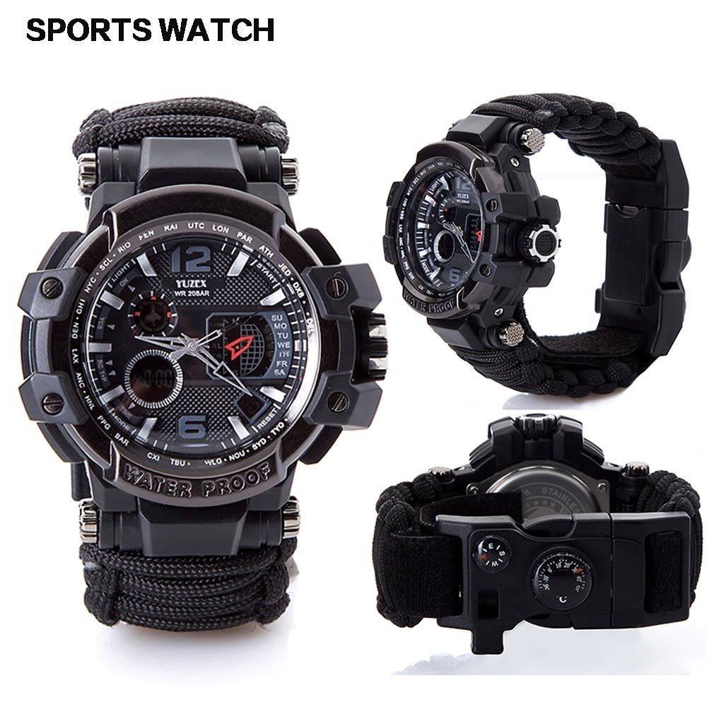 Yuzex G3 Multifunctional 7in1 Tactical Outdoor Survival Watch