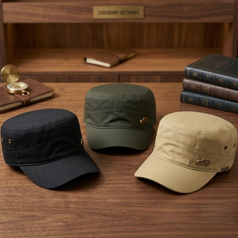 Jeep Men’s Cotton Army Cap - Adjustable Tactical Military Style
