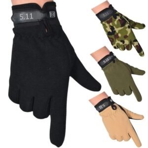 5.11 Tactical Anti-Skid Full Finger Gloves - Breathable Combat & Riding Gear