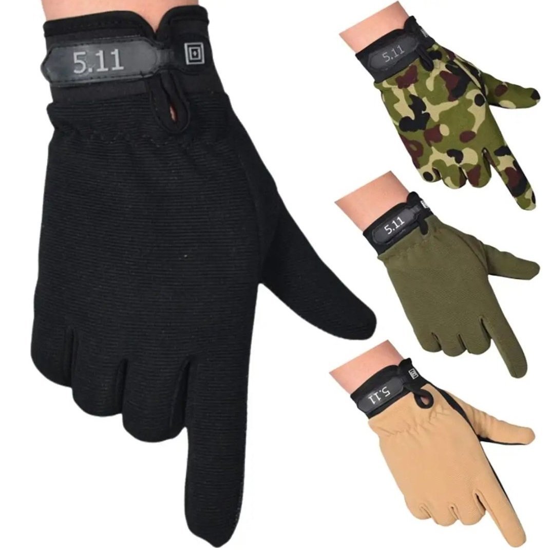 5.11 Tactical Anti-Skid Full Finger Gloves - Breathable Combat & Riding Gear