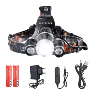 Super Bright Tactical Headlamp - 4-Mode Waterproof Zoomable LED