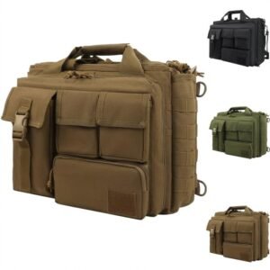 Tactical 15.6" Laptop Messenger Bag - Durable Military Briefcase