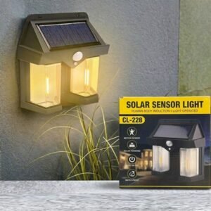 Solar Motion Sensor 228 LED Weatherproof Automated Wall Security Lamp