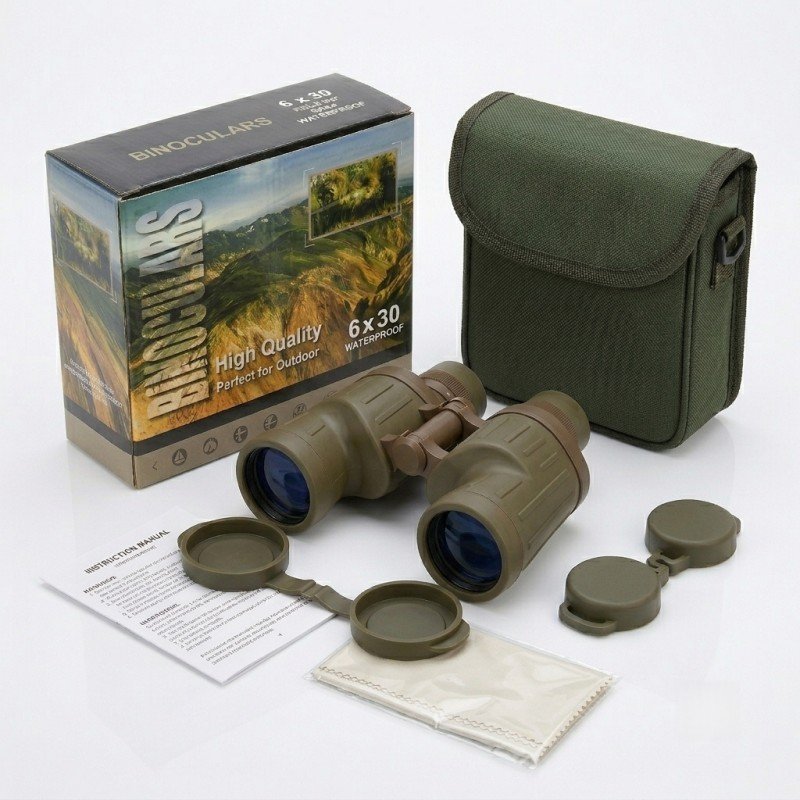 Yuko 6x30 Binoculars | Compact Lightweight Waterproof Military Grade Optics