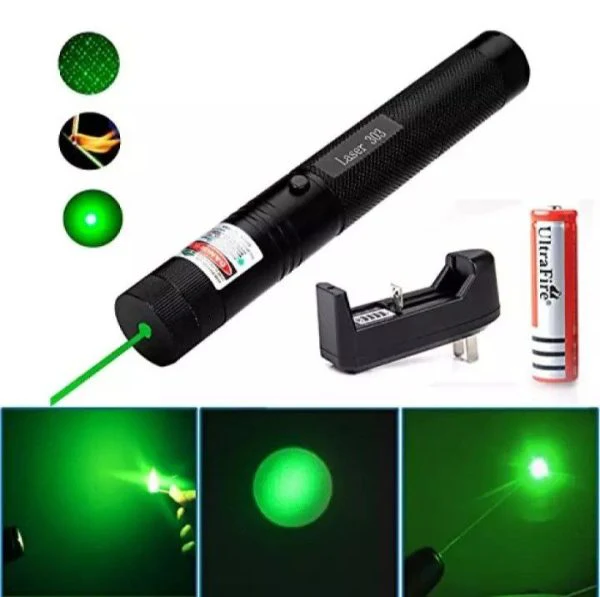 Rechargeable High-Power Green Laser Pointer - 4KM Long Range Tactical Beam