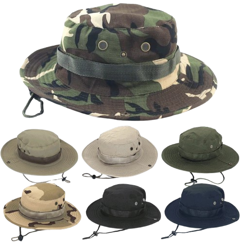 Military Boonie Sun Hat Tactical Wide Brim Outdoor Cap
